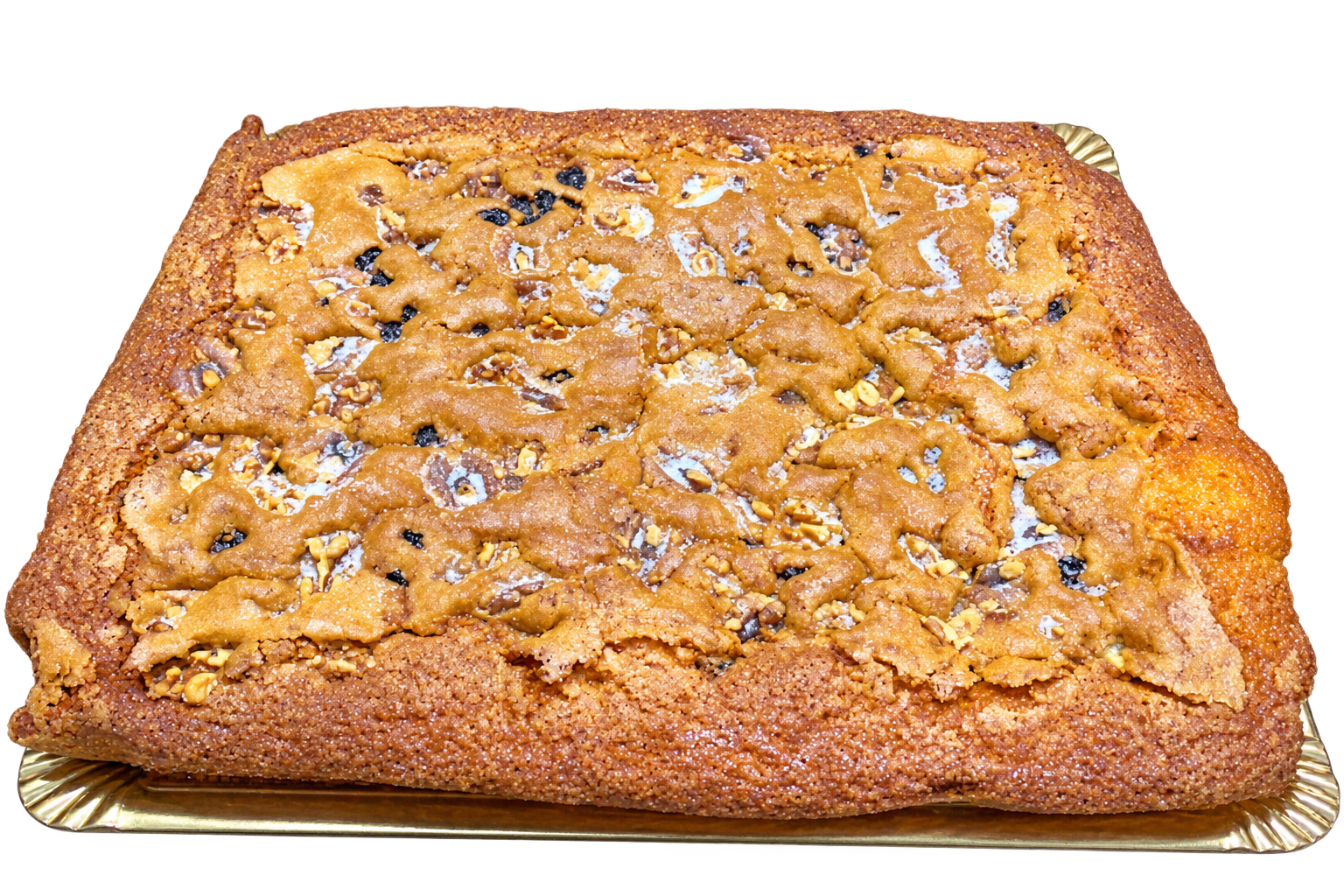Coca de pasas y nueces