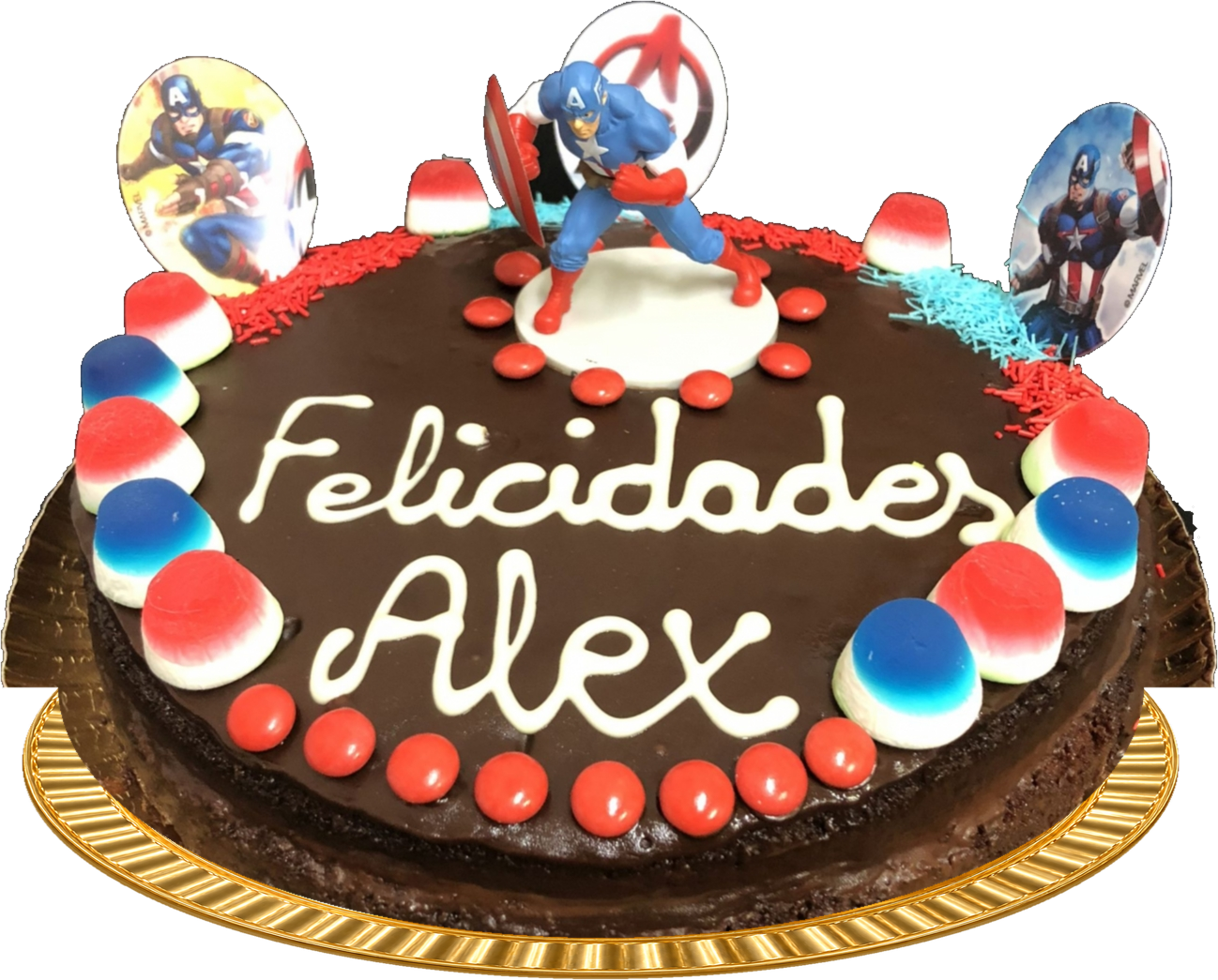Tarta cumple kit Capitán América