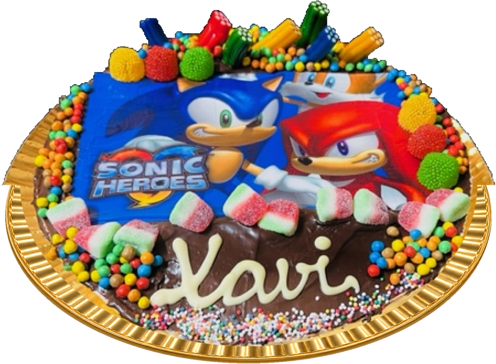 Tarta de cumpleaños Sonic Nata-Choco