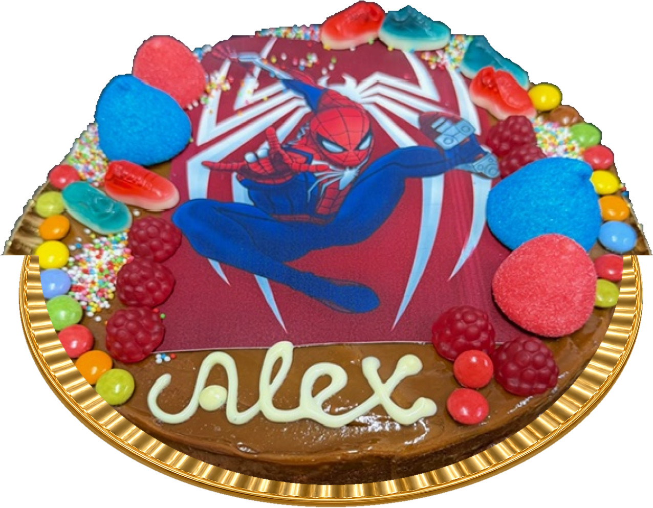 Tarta cumple oblea Spiderman