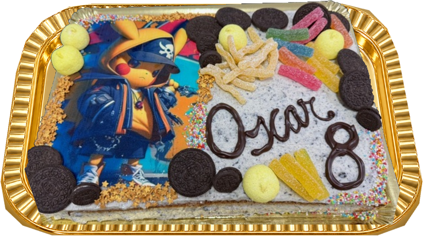 Tarta cumpleaños oblea Pikachu