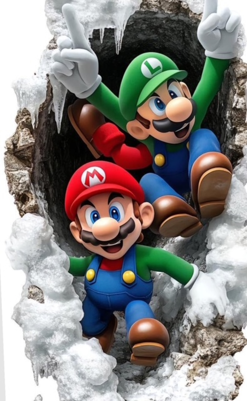 Oblea Mario y Luigi 3