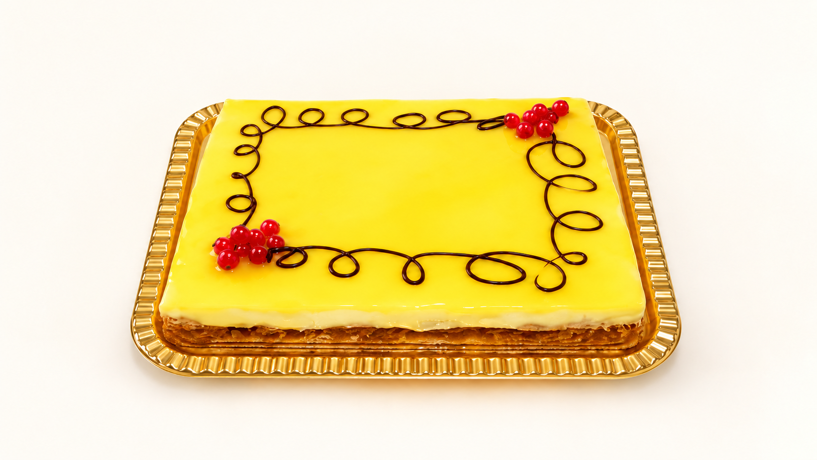 Tarta semifría cuadrada de Queso Con Limón