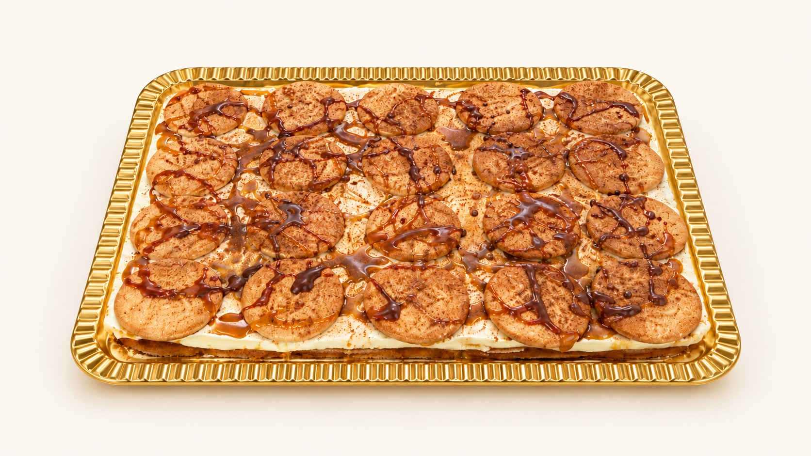 Tarta semifría cuadrada de Galleta