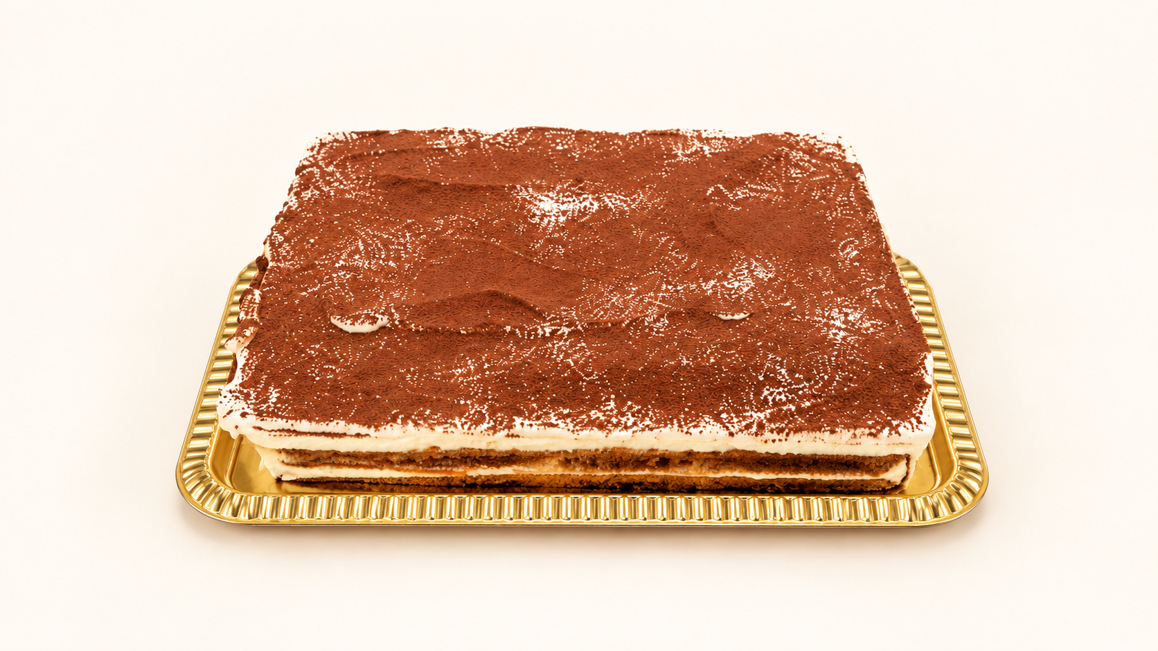 Tarta semifría cuadrada de Tiramisú