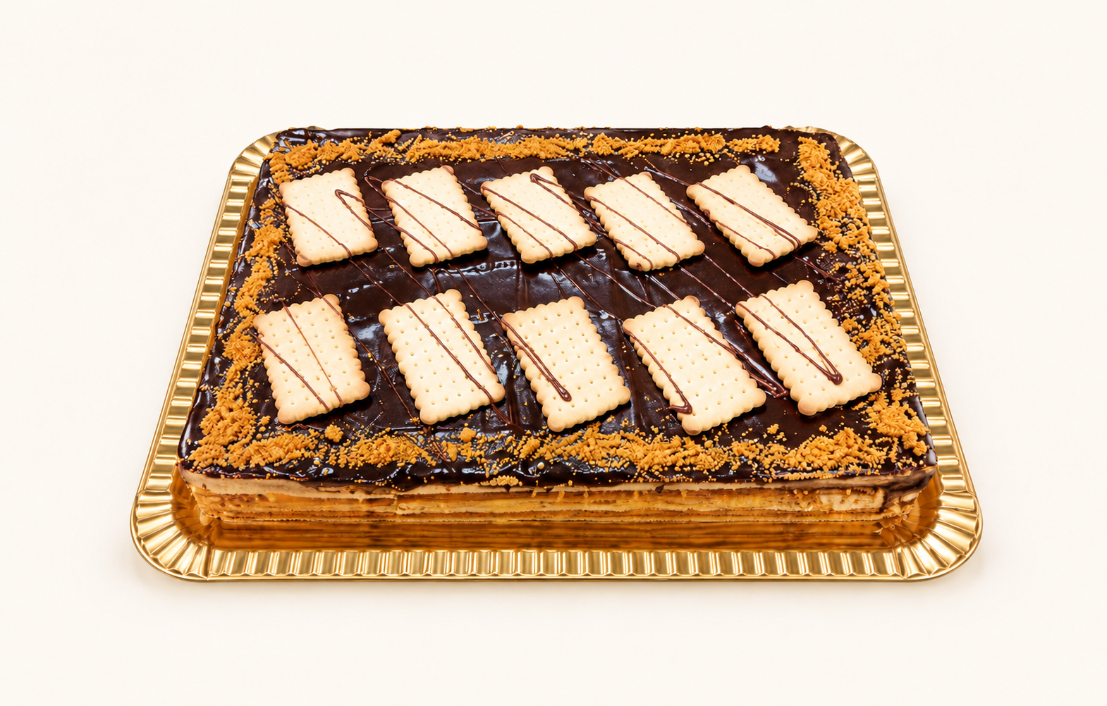 Tarta semifría cuadrada de Abuela