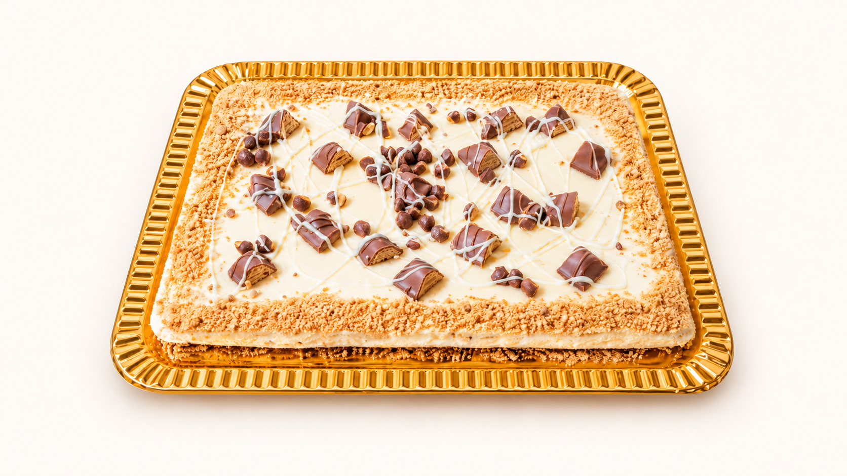 Tarta semifría cuadrada de Kinder Bueno