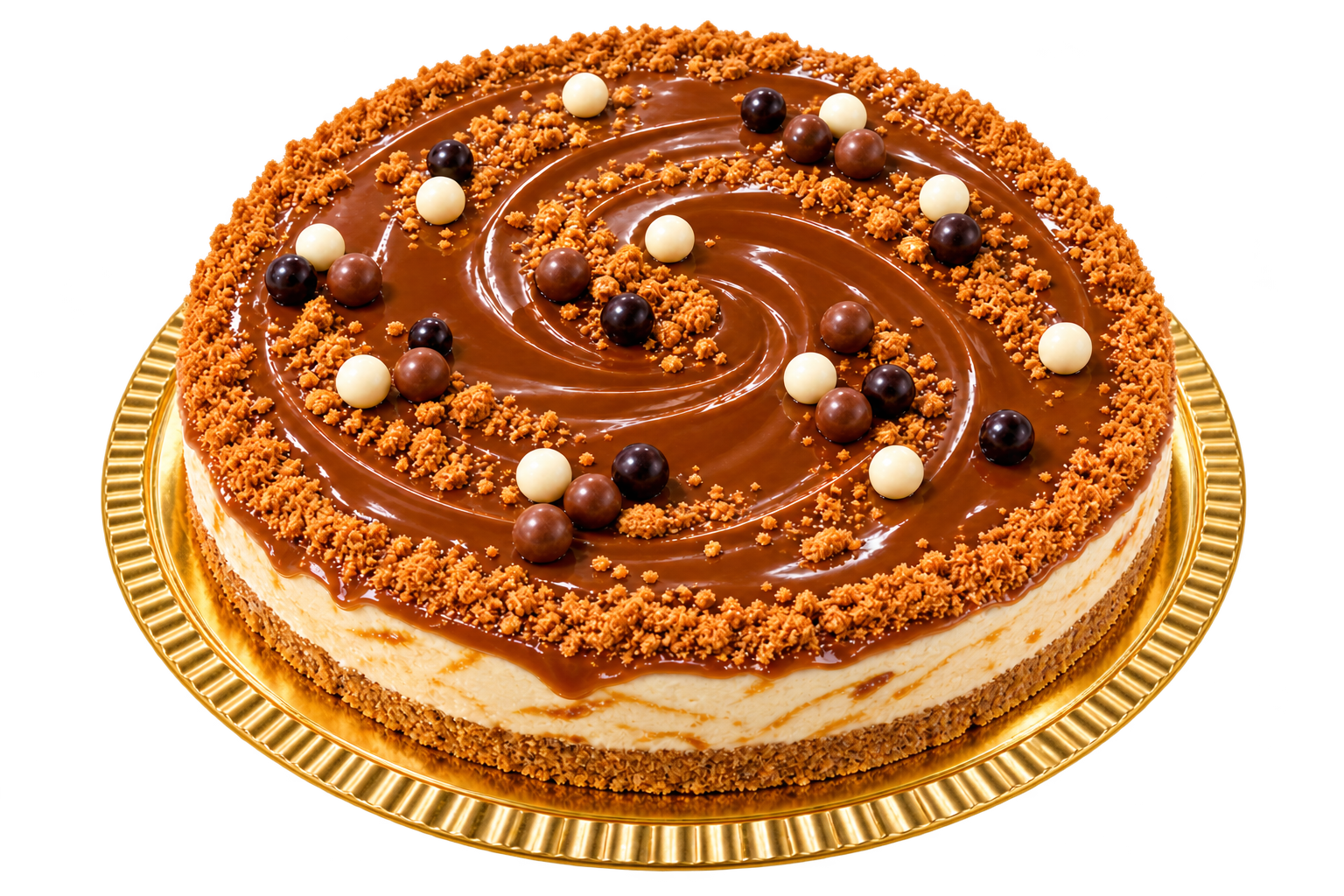 Semifrío Queso con dulce de leche, tarta semifría redonda