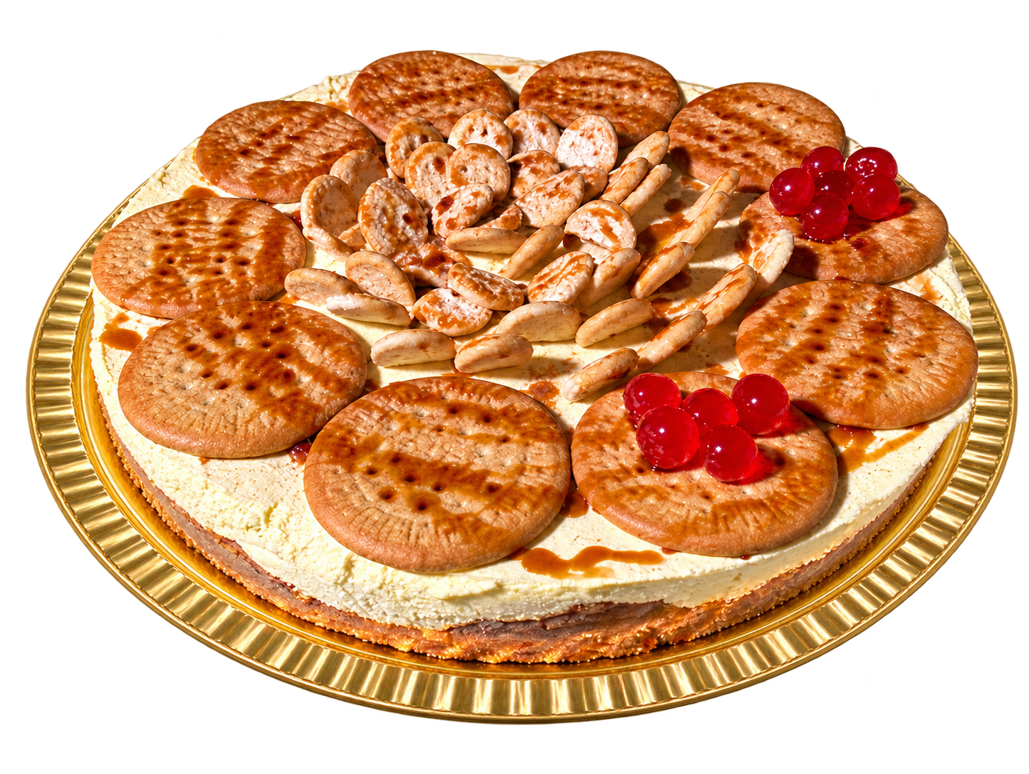 Semifrío Galleta María, tarta semifría redonda