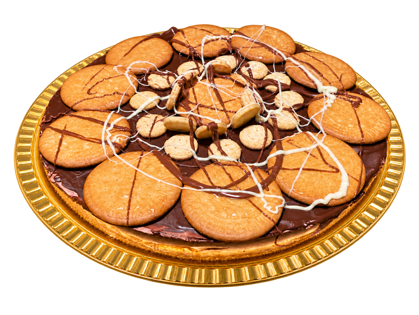 Semifrío Galleta María y trufa, tarta semifría redonda