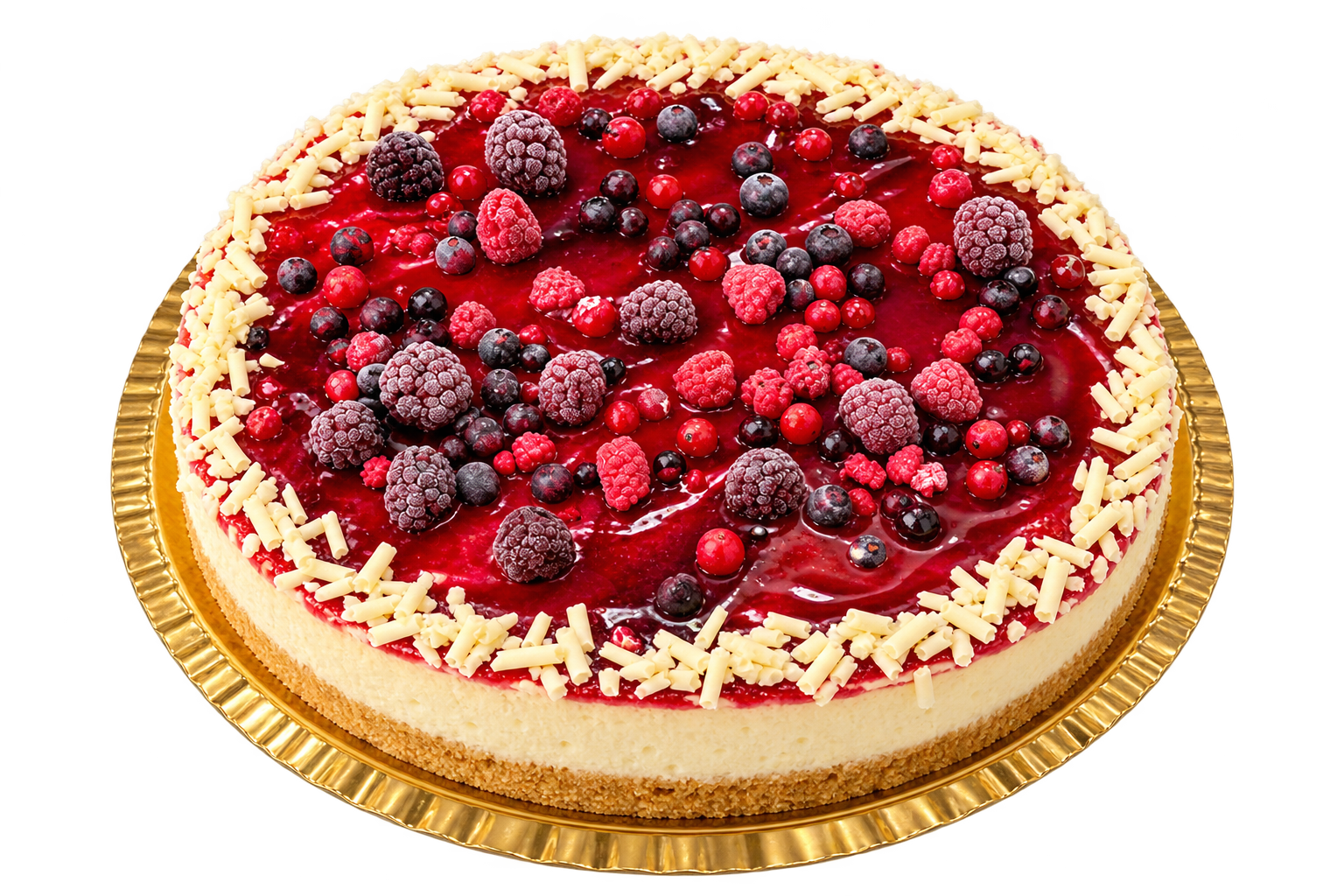 Semifrío Queso con Arándanos, tarta semifría redonda