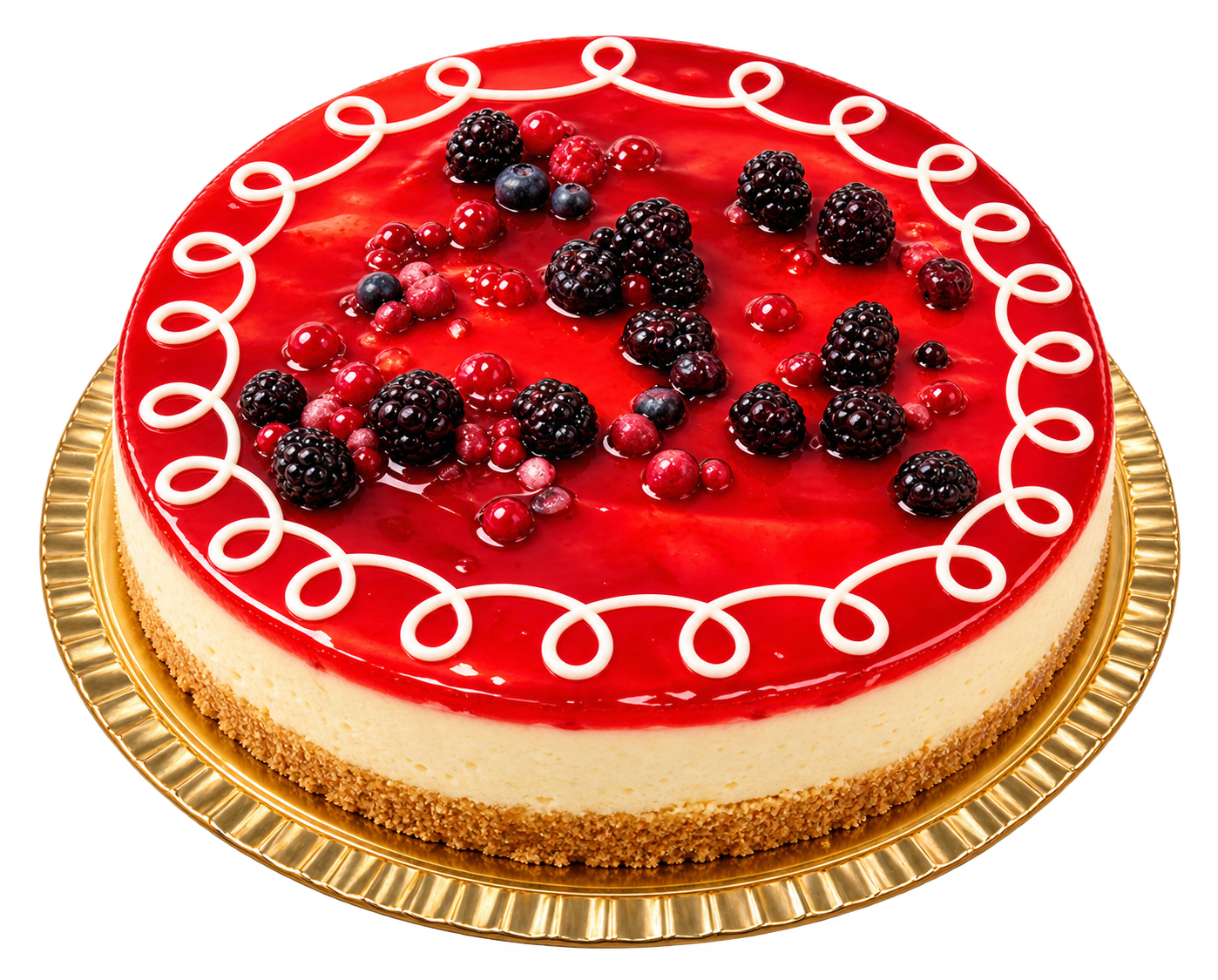 Semifrío Queso Fresa, tarta semifría redonda