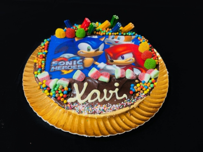 Imagen Tarta de cumpleaños Sonic Nata-Choco
