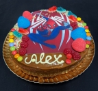 Tarta cumple oblea Spiderman