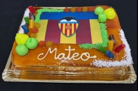 Tarta cumpleaños oblea escudo Valencia