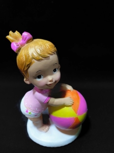 Imagen Muñeco de bautizo niña y pelota