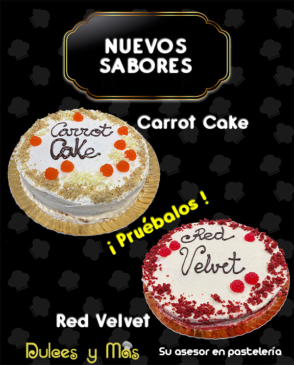 Nuevos Sabores Carrot Cake y Red Velvet